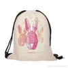 41 Style Wielkanoc Plecak Królik Jajka Sznurek Torba Cartoon Bunny Druku Torby Dla Dzieci Prezent Sznurek Nowy 2019