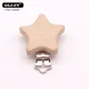 5pcs Accessoires de chaîne de mamelon BPA BPA Methe Modeling Beech Pacificier Clip petit éléphant Baby en forme de cœur DIY Préféré10922222965256