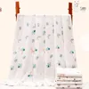 110*140 cm Bomulls baby filtar handduk Nyfödd mjuk tryck baby bad swaddle muslin wrap matning burp trasa halsduk grejer