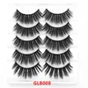 5 Pairs Mink Hair False Eyelashes Thick Natural Long Eye Lashes Extensions Kit GLB001 ~ GLB008