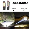 Wielofunkcyjna latarka LED Wbudowana bateria litowa 5000 mAh z XHP70.2 + COB LED Super Bright Waterproof Camping Light