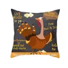 Thanksgiving taie d'oreiller peau de pêche dinde housse de coussin joyeux Thanksgiving jour canapé jeter taie d'oreiller maison voiture housses de coussin