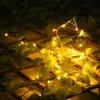 Luci natalizie a LED a forma di stringa Decorazione fata LED a batteria Lampada a filo di rame a stella azionata da gadget Eventi di nozze di Natale per interni