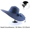 Cappelli da sole pieghevoli floppy Ladies con banda adorabile berretto estivo Donne Wide Brim Sun Protection Fashion Cute Beach Hat VT02245558158