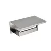 White &Mirror Chrome Polished & Black & Brushed Stainless Steel Toilet Paper Holder Top Place Things Platform 4 Choices2494