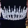 Buena calidad Reina Corona Verde Red White Crystal Tiaras de boda Coronas para mujeres Corona de la banda para la banda de novia de la novia 337s