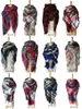 38 Kolory Plaid Pashmina Scarf 140 * 140 cm Oversized Tartan Szalik 28 Styles Wrap Szal Kwadratowy Tassel Szaliki Ciepła joga Koc M141