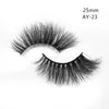 Ciglia da 25 mm Fluffy Natural Long Big Eye lash makup per occhi Ciglia Full Strip Eye Lashes Pink