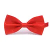 Gentleman Men Classic Satin Bowtie krawat na przyjęcie weselne Regulowana muszka w muszce czarny/biały/srebrny