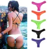2019 Sexy Brazilian Mini Thong V Shape G-String Bikini Beach Underwear Swimwear 5 Colors Thong for Choice