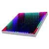 2Pcs Hot Sell DMX 3D Time Tunnel RGB LED Light Dance Floor For Nightclub Wedding