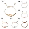 1PC Mode Shell Kraal Armbanden Boho Vintage Porceleinslak Goud Kleur Zeeschelp Handgemaakte Verstelbare Armband Strand Sieraden voor Dames2089851