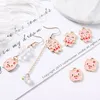 100pcslot Elaw Pig Charms Pendantfarm Charmspig familie roze ketting bevindingen Diy sieraden accessoires9227625