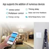 WiFi Wall Touch Light Switch 1 Bende Aan / uit Draadloze Afstandsbediening Tijdschakelaar Remote Home Automation