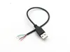 50PCS USB 2.0 Type Male TO 4 Pin 4 wire data and charge cable cord for DIY