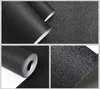 Modern waterproof Wall Papers Home Decor Solid Color Black washable Wallpaper Roll Bedroom Living Room Office Walls Decorative