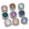 أزرار نوسا 18mm Snap Button مجوهرات Rhinestone Round Metal Flower Snap Butter قلادة الزنجبيل سحر مجوهرات