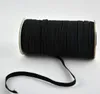 200 Yards / Schwarz-Weiß-Nylon-Gummibänder, hochwertiger elastischer Gürtel, 1/8, schmal, elastisch, 3 mm Breite, zum Nähen von Kleidungsstücken, Hosen, Zubehör zum Selbermachen