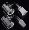 Hot Selling 5mm Clear Bottom 10mm 14mm 18mm Quartz Banger Nail met Glas UFO Gekleurde Carb Cap voor Glass Bong DAB RIGS