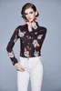 2020 Spring Summer Fall Runway Cute Cats Print Collar Long Sleeve Button Front Womens Ladies Casual Ol Party Beach Tops Shirts Blo3988444