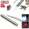 2PACK 10Miles Military Grande 650nm Red AA Laser Pointer Pen w/ 2000Lumen LED Torch Flashlight Lazer Dog Cat Pet Toy