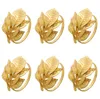 Gold Leaves Napkin Rings for Wedding Dinner Parties Birthday Wedding Decoration Hotel Table Decoration Gold Leaf Napkin Holder