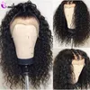 Malaysian Transparent Glueless 13x6 Lace Frontal Wig 180 Density Lace Frontal Human Hair Wigs Remy HD Wig For Black Women5885941