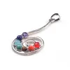 Energy Blend 7 Resin Beads Chakra Healing Point Pendant Necklace Yoga Reiki