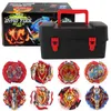 Üst TOUGIE BEYBLADES Metal Fusion Beyblades Set Saklama Kutusu Üst Baykabası Seri Çekme Bey Bıçak Launcher İplik Gyro Starter Oyuncaklar Çocuklar için