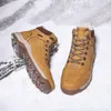 warm mens boots winter large men snow bootss velvet padded hightop cotton shoes waterproof nonslip short classic249n