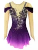 Sukienka na łyżwach figurowych Dziewczyny Performance Wear Womens Dancing Odzież Dress Dress Competitive Figur Sukienka