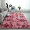 Gradient stały dywan grubsze dywany bez poślizgu dywan łazienkowy do salonu miękkie puszyste maty sypialni dziecięce różowe alfombra228h