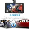 4 touch screen car DVR 1080P driving dashcam 2Ch video camera double lens 170° 120° wide view angle night vision G-sensor pa316G