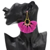Ny mode 2 färger trendig droppe dangle tofs örhängen för kvinnor smycken design gåva