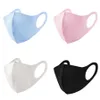 Breathable Face Mask kids Face Masks Fashion Black Ice Silk Dust-proof Adult Children Celebrity Sunscreen Anti Dust Mask EEA1764-2