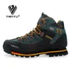 TANTU Men Hiking Waterproof Leather Climbing & Fishing Shoes New Popular Outdoor Shoes Men High Top Winter Boots