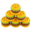 Nonstick wax containers silicone hamburger shape 5ml smoking oil container food grade storage jars for vaporizer vape dab tool