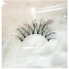 NEUE 1 paar Wimpern 3D Nerz Streifen Lash Wiederverwendbare Falsche Wimpern Kreuz und quer Dramatische Wimpern Leichte Unsichtbare Band Auge