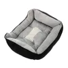 جديد كبير كبير قابلة للغسل جرو الكلب جرو وسادة سرير ناعم حصيرة دافئة اللون: الأسود الحجم: XL