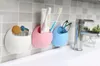 MELHOR Titular escova de dentes nova otário sucção Hooks Cup Organizador escova rack Banho Cozinha Storage Set H828