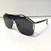 Wholesale-Luxury 0291 Designer Sunglasses For Men Fashion Sunglasses Wrap Sunglasses HalFrameMirror Lens Carbon Fiber Legs Summer Style.