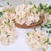 10 pcs/lot coloré décoratif fleur tête artificielle soie hortensia bricolage maison fête mariage arc fond mur décoratif fleur XD22475