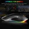 IMICE X6 haute configuration USB filaire souris de jeu ordinateur Gamer 6400 DPI souris optique pour ordinateur portable PC jeu souris Rechargeable