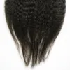 Kinky Straight Tape dans les extensions de cheveux humains brésiliens 100g Bande de trame de peau PU Yaki grossière dans / sur les extensions de cheveux 18 "20" 22 "24" 26 "28"