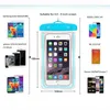 Étui universel étanche pour téléphone Sac pochette lumineux Transparent pour téléphone Étui étanche pour plongée sous-marine pour iPhone X 8 7 Plus Samsung Note 8