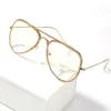All'ingrosso-New Fashion Gold Silver Plated Bling Diamond Glasserames per le donne Iced Out CZ Zircon Hip Hop Plain Glass Rapper Jewelry Glasses
