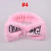 OMG BOWKNOT BAND BAND مرونة النساء عدادات رأس HAILACE Girls Turban Makeup Bow Bow Head Wraps Hairpins لغسل الوجه SHOWE7769136