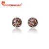 14 Color 12MM Trendy Brand Earrings Top Quality Ball Crystal Stud Earring For Women Wholesale Fashion Jewelry