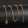 Hela 1832 tum Silverrose Goldgoldblack 316L rostfritt stål 15mm boxkedja hänge halsband Hela smycken för WOM5723830