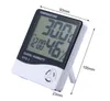 LCD Digital Temperature Humidity Meter Home Indoor Outdoor hygrometer thermometer Weather Station with Clock